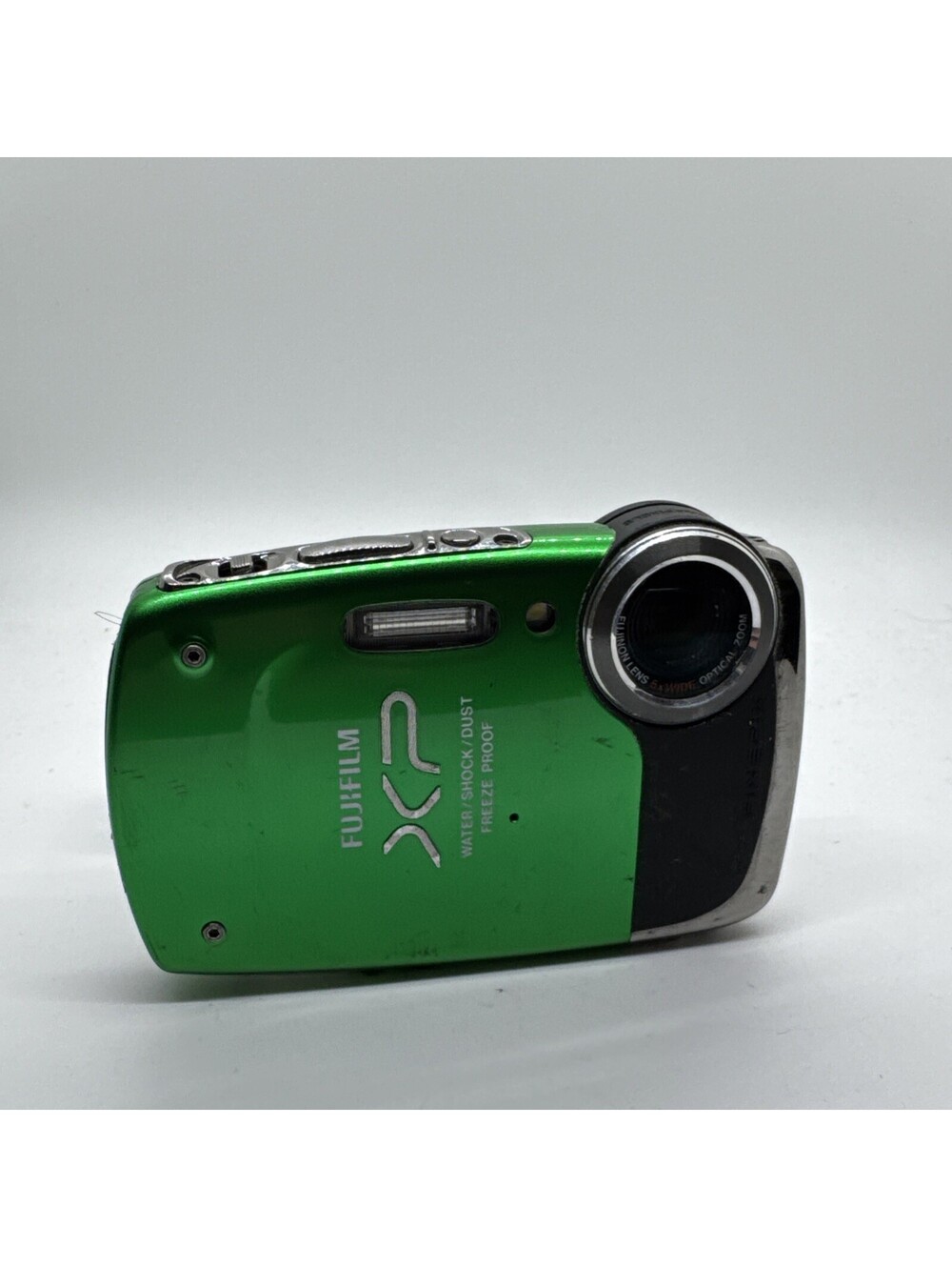 Fujifilm FinePix XP20 14.0MP 5x Wide Zoom Green Digital Camera Tested Working